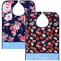 BTSKY Baberos impermeables reutilizables para adultos